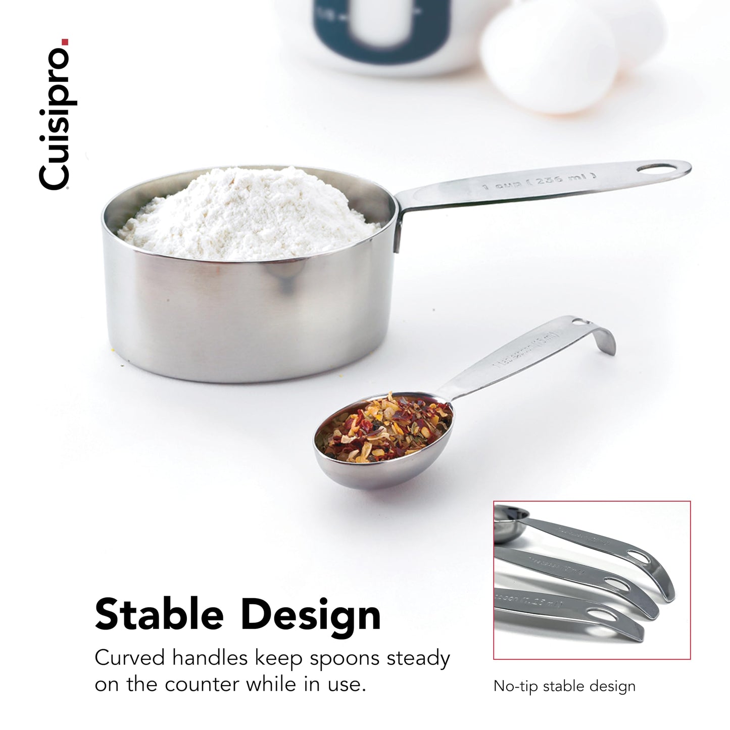CUISIPRO Measuring Cup & Spoon Set SS