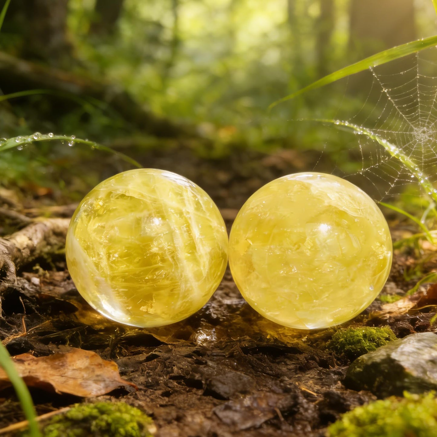 AierCrystal Natural Stone Crystal Sphere Feng Shui Home Decoration Ball Positive Energy Scrying Orb for Meditation Tool for Spiritual Space Purification Globe Diameter 5-6cm Citrine Sphere