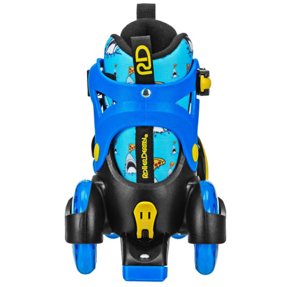 Roller Derby Fun Roll Adjustable Roller Skates for Beginners, Boys & Girls Small (7-11)
