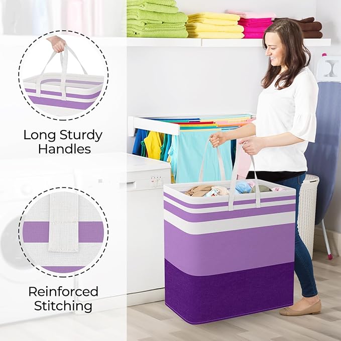 StorageRight Large Collapsible Laundry Basket Hamper