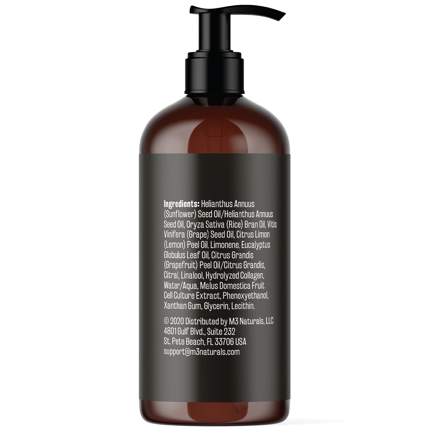 M3 Naturals Firming Body Massage Oil with Collagen & Stem Cell – Helps Smooth The Appearance of Cellulite & Improve Skin Texture – Refreshing Aromatherapy Body Oil for Legs & Full Body – 16 Fl Oz