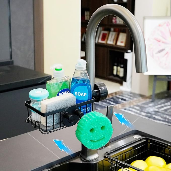 Sponge Holder for Kitchen Sink Smiley Face Sponge Holder Over Faucet