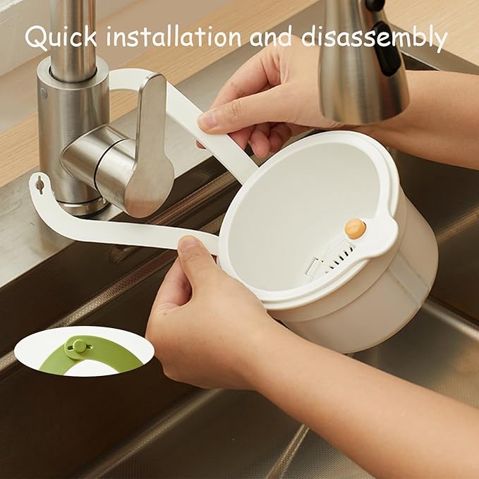 Kitchen Sink Strainer Basket, Hanging Corner Food Scrap Catcher, Sink Basket