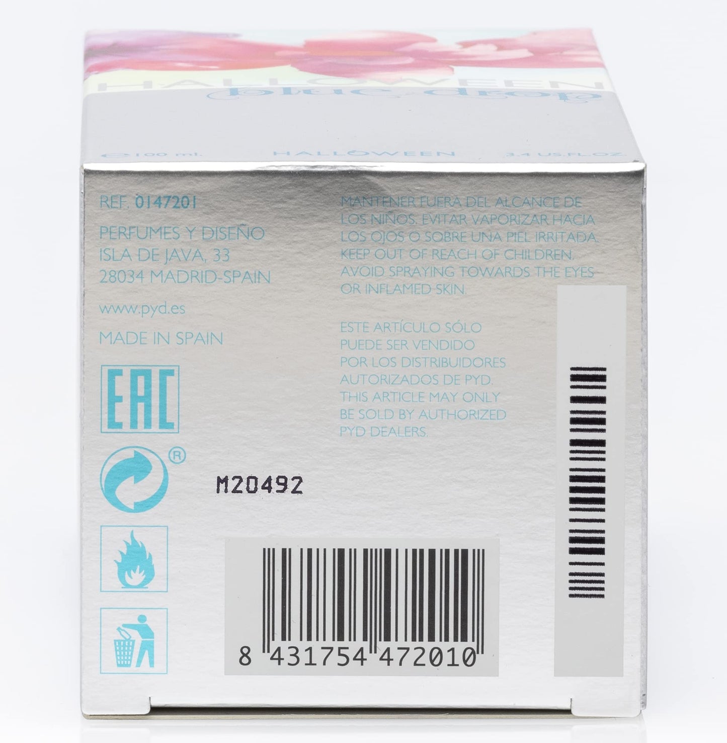 Halloween Blue Drop Eau de Toilette 3.4 Oz