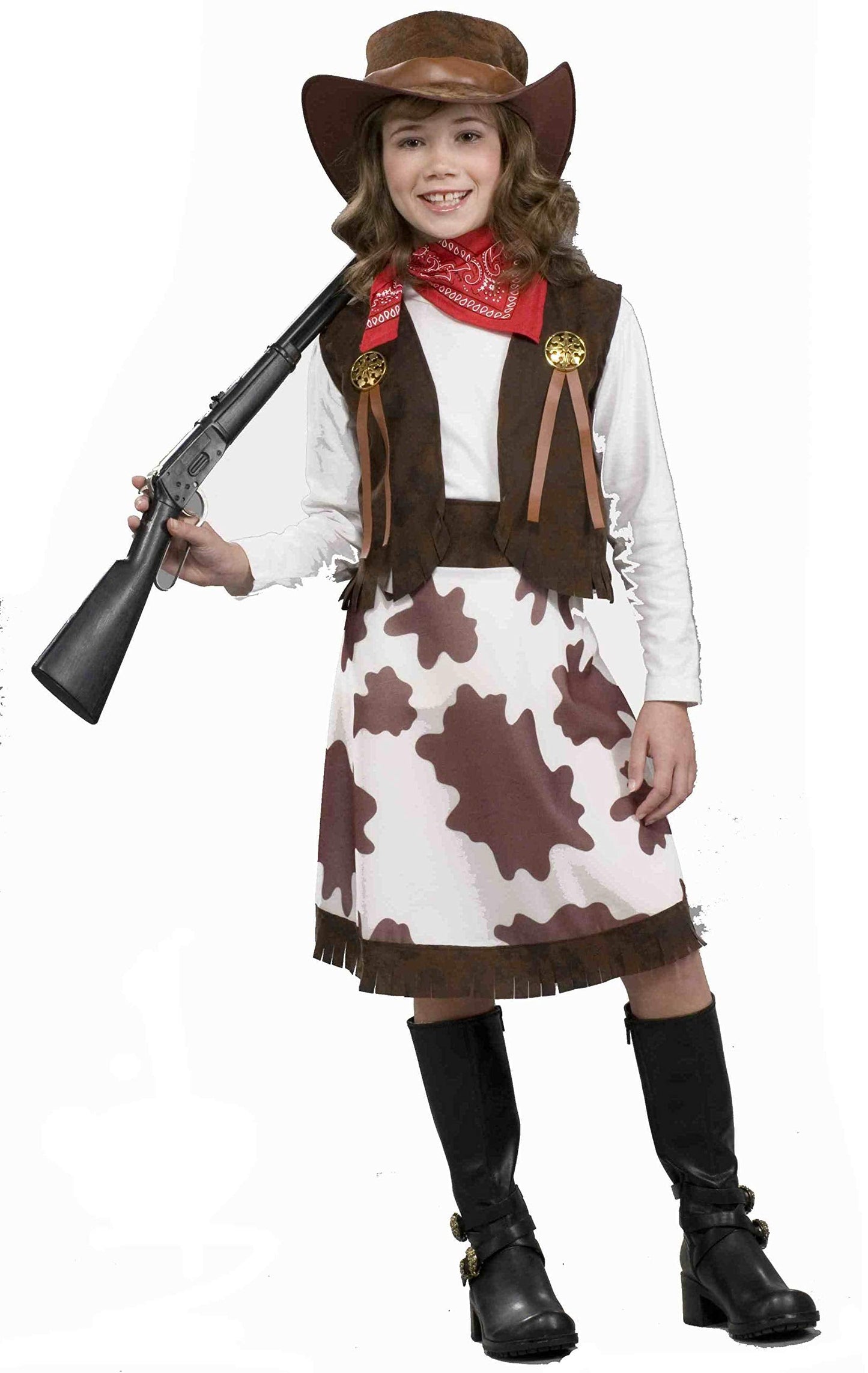 Rubies Cowgirl Costume Dress for Kids, Girl's Small