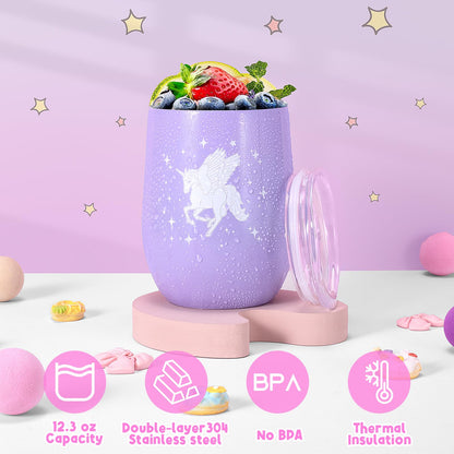 Unicorns Gifts for Girls Age 5 6 7 8 9 10 Years Old, Kids Unicorn Toy with Light Up Plush Star Pillow, Diary, Headband, Eye Mask, Water Bottle, Teen Soft Plush Toys Set for Birthday Gift Christmas