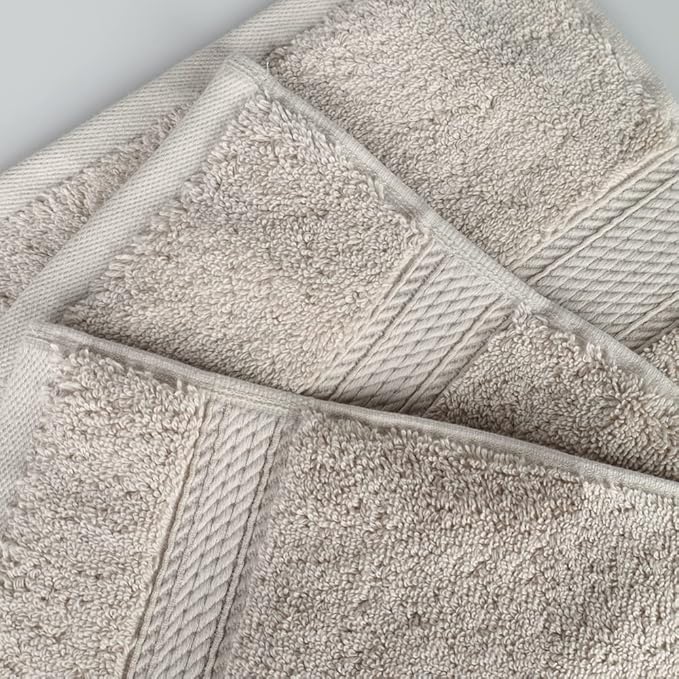 Superior Egyptian Cotton Pile Face Towel/Washcloth Set of 6, Ultra Soft Luxury