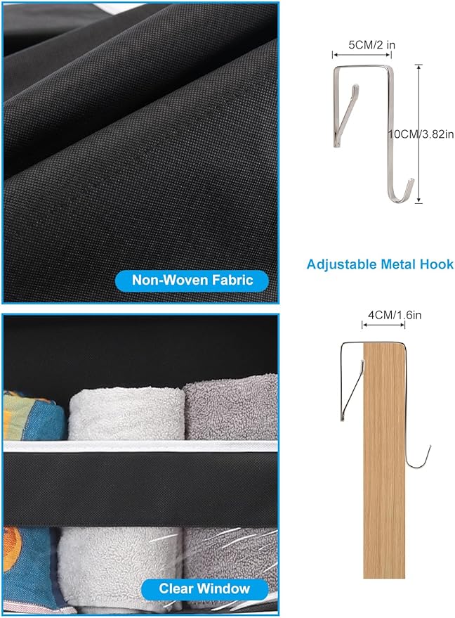 Over the Door Storage Hanging, 6 Tier Behind Door Organizer