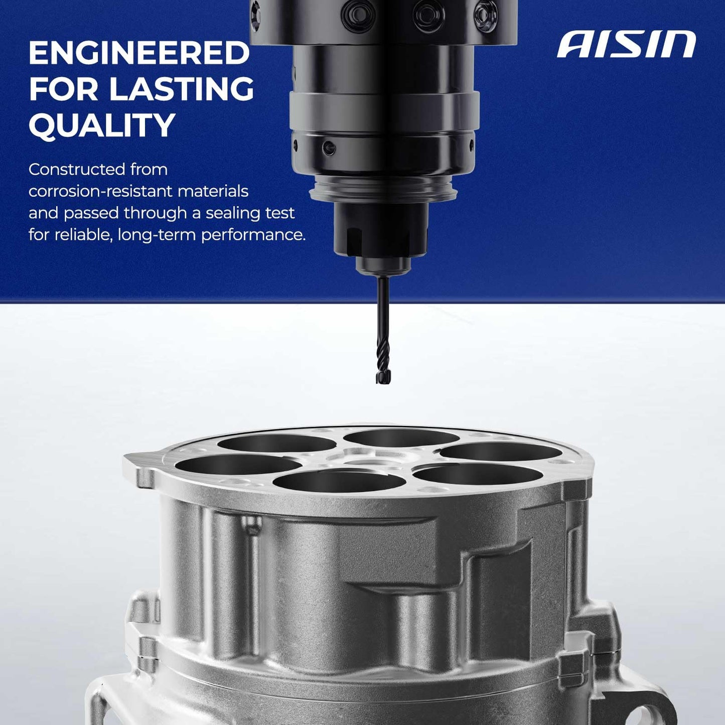 AISIN AFTERMARKET ACCT-00483 Air Conditioner AC Compressor - Compatible with Lexus IS350 2006-2013 3.5L, IS250 2006-2013 2.5L, GS300 2006 3.0L, GS350 2007-2011 3.5L - with 7-Pulley Groove, with Clutch