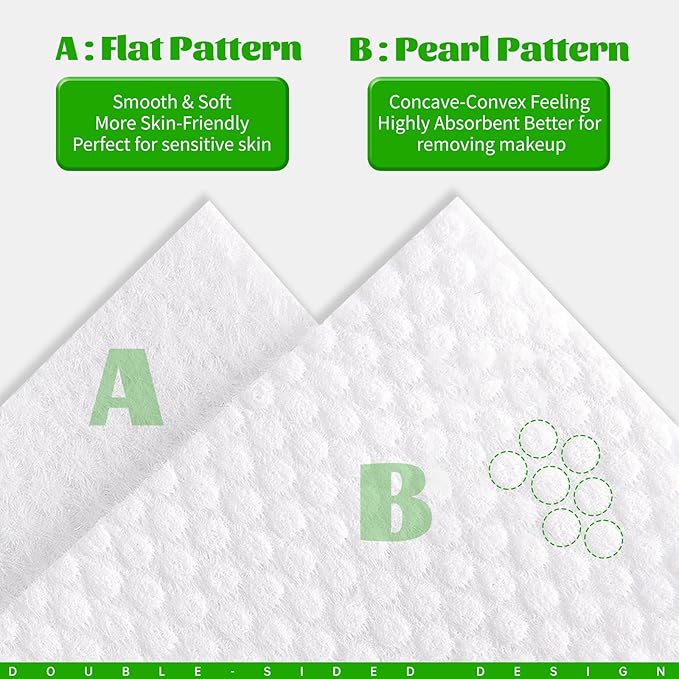 Disposable Face Towels 100 Count, Biodegradable Facial Towels