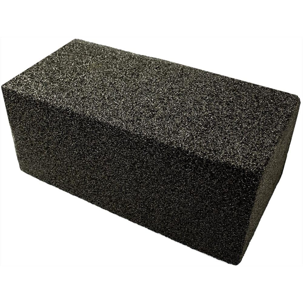 Heavy Duty Grill Cleaning Brick 1 Pack. Commercial Grade Pumice Stone Tool Cleans & Sanitizes Restaurant Flat Top Grills or Griddles. Remove Grease Stains and Dirt Without Harsh Chemicals or Abrasives