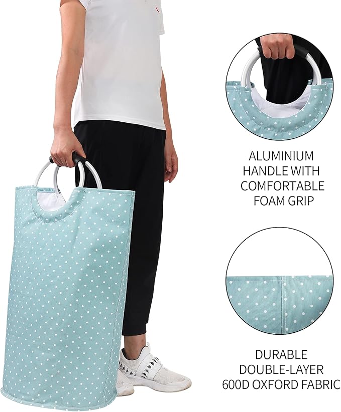 Dalykate Large Laundry Basket 82L Collapsible Oxford Fabric Laundry Hamper