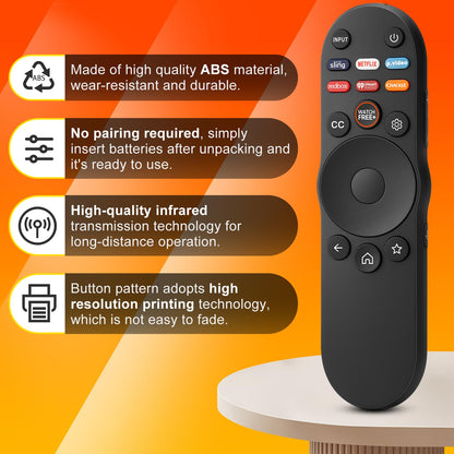 Voice Remote Control Replacement for Hisense Smart Google TV，Compatible with Hisense QLED UHD Mini-LED ULED Google TVs