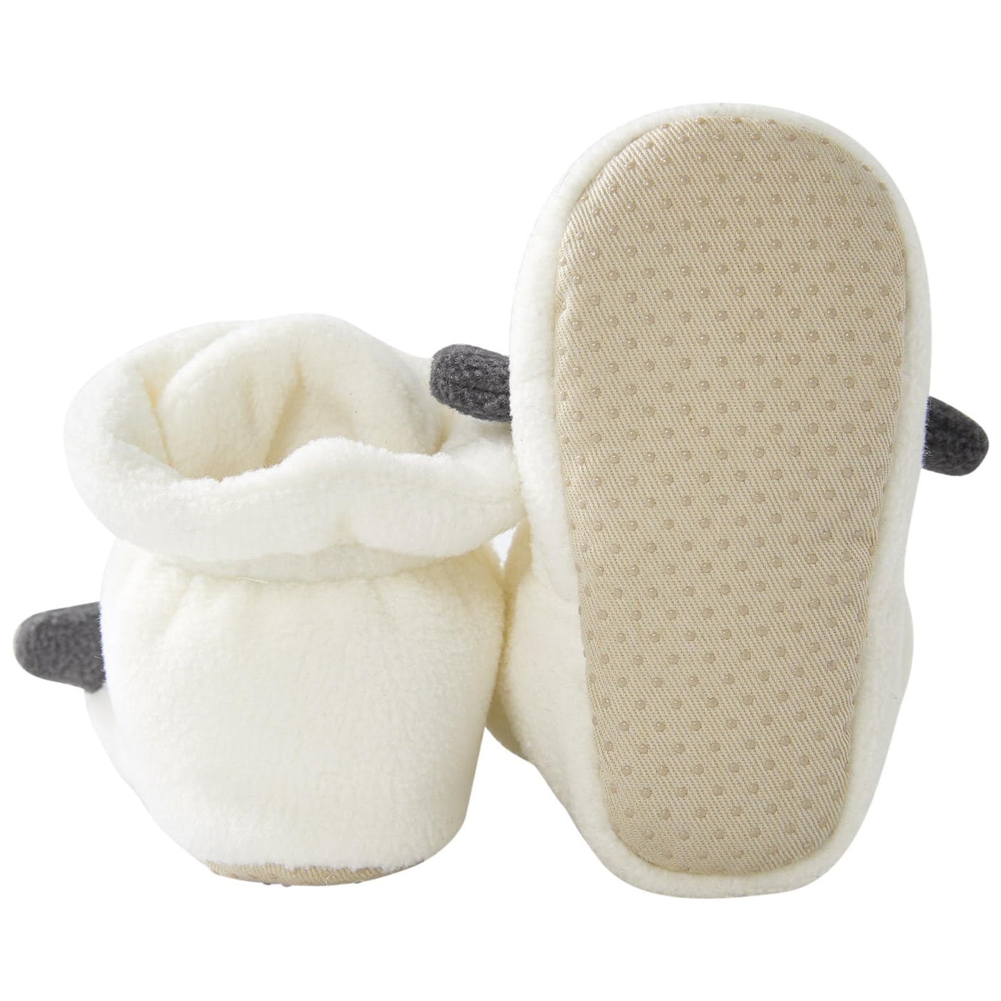 pureborn Baby Boys Girls Shoes Fleece Cozy Fall Winter Booties Warm Slippers Bedroom Boots Cow 0-3 Months