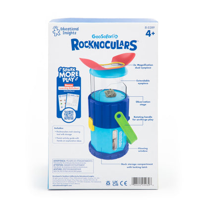 Educational Insights GeoSafari Rocknoculars - Rock Microscope for Kids, STEM Toys and Outdoor Discovery Toys, Portable Handheld Microscope, Science Gifts for Rock Collectors & Kids Ages 4+