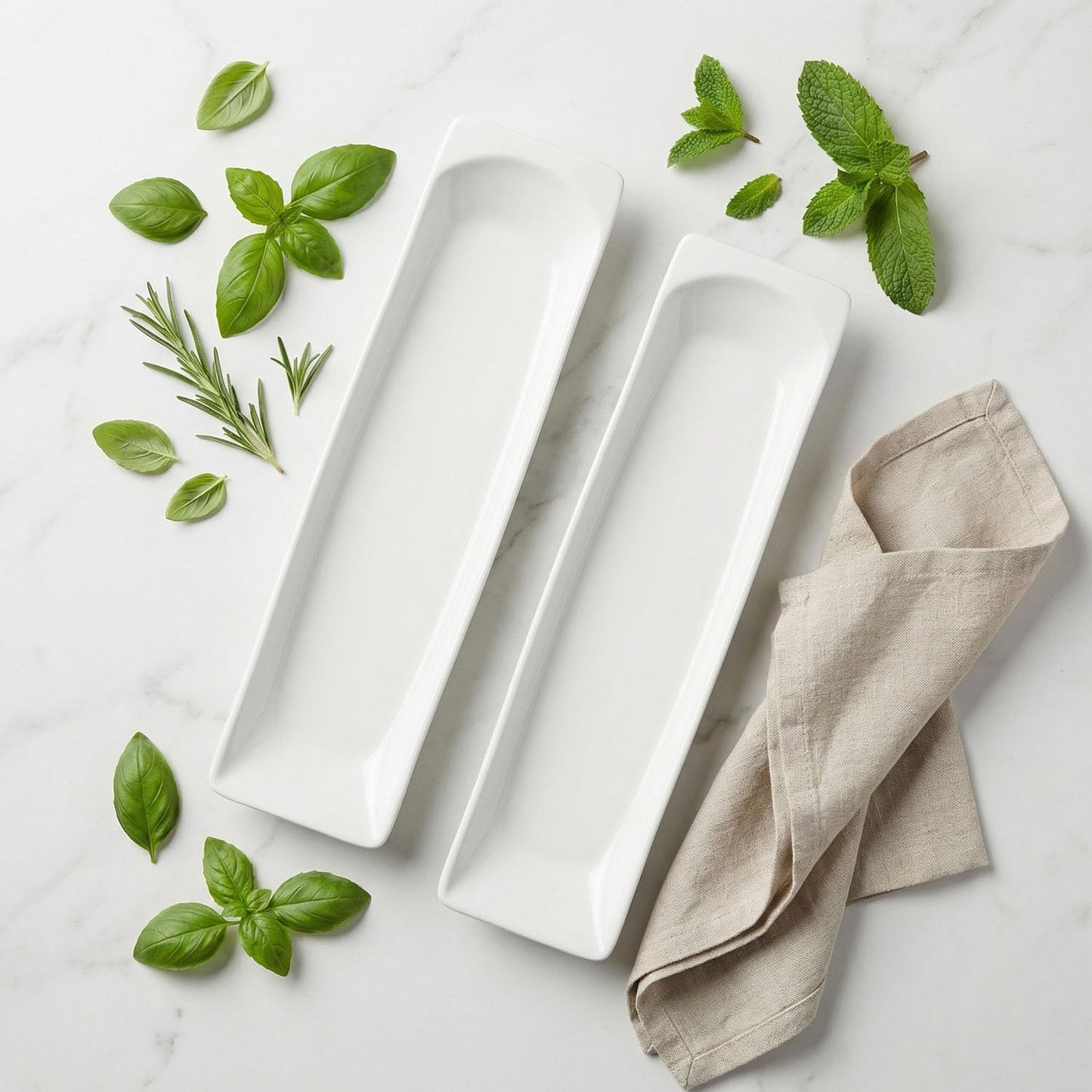 Creativity Home Ceramics Olive Plate Cheeses Plate, Olive Cookies Tray - Large, Chip Resistant, White Porcelain Olive Canoe, Dishwasher Safe, For Snacks, Appetizers 14 Inch