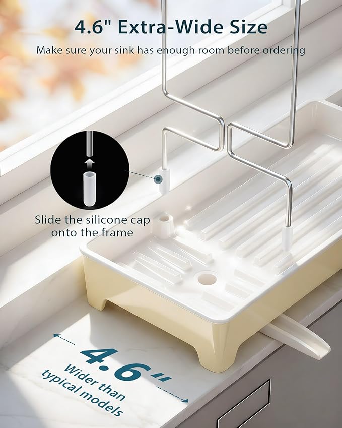 Minimalist Sink Caddy, Rustproof Sponge Holder