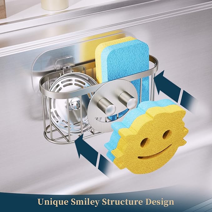 Consumest Sponge Holder Smiley Face