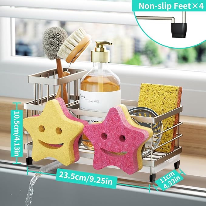 HapiRm Sink Caddy Sponge Holder