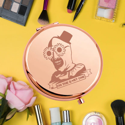 KEYCHIN Scary Clown Pocket Mirror Horror Movie Fans Gift Killer Clown Compact Mirror Horror Movie Merchandise (Quiet ONE RG)
