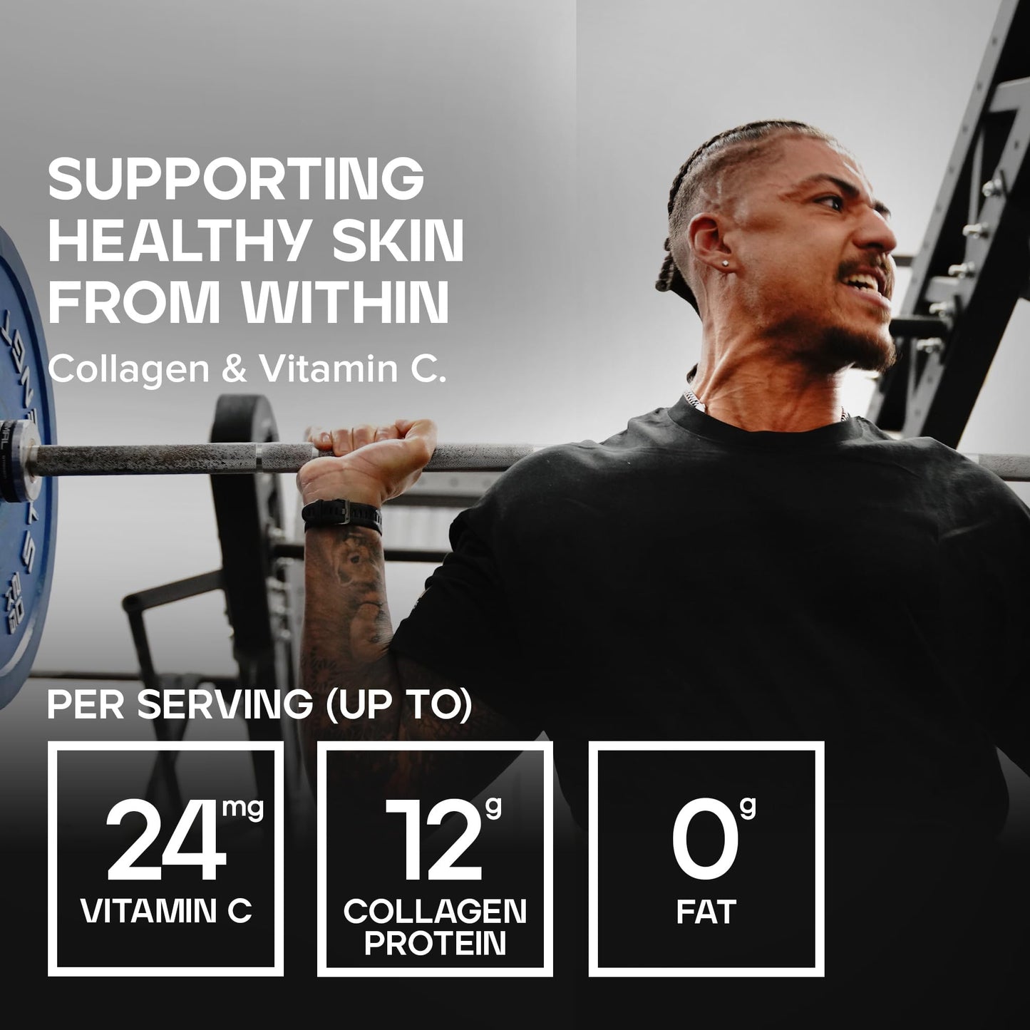 Bulk Collagen Powder with Peptides and Vitamin C | Hydrolysed Bovine Collagen | High-Protein Supplement for Use in Smoothies, Shakes & Recipes | Joint & Skin Routine | Unflavoured | Easy Mixing | 500g