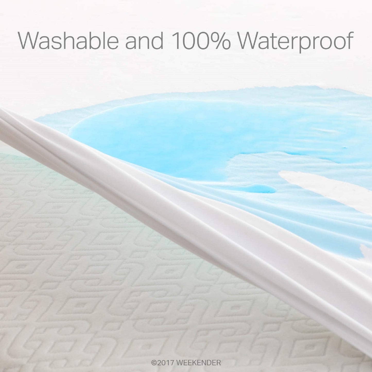 WEEKENDER Waterproof Mattress Encasement with Zipper Closure - Queen