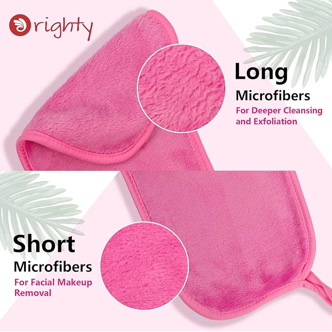 Orighty Makeup Remover Cloths Pack of 4, Reusable Microfiber Facial Cleansing