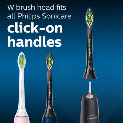 Philips Sonicare W DiamondClean - Genuine Replacement Electric Toothbrush Heads, White, 4 Pack One Year Supply, HX6064/65