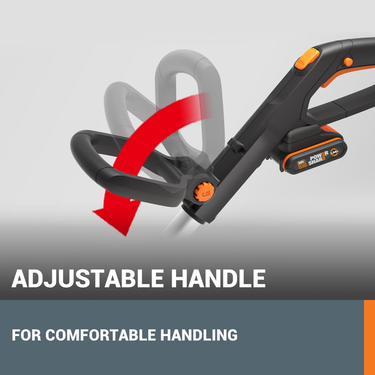 WORX WG163E 18V (20V MAX) Cordless Grass Trimmer With Command Feed And 2 Batteries Strimmer Line Strimmers Edge Cutter Black