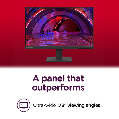 Lenovo L22e-40 Monitor, 21.45” FullHD Resolution, 250 nits Brightness, 75Hz Refresh Rate, AMD FreeSync, HDMI and VGA Ports, Tilt-Adjustable Stand, Natural Low Blue Light, Cloud Grey