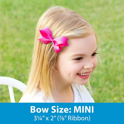 Wee Ones Girls' Halloween Themed Fall Color Hair Bows and Hair Accessories, Clips, Hairbands, and More, Mini, Dot