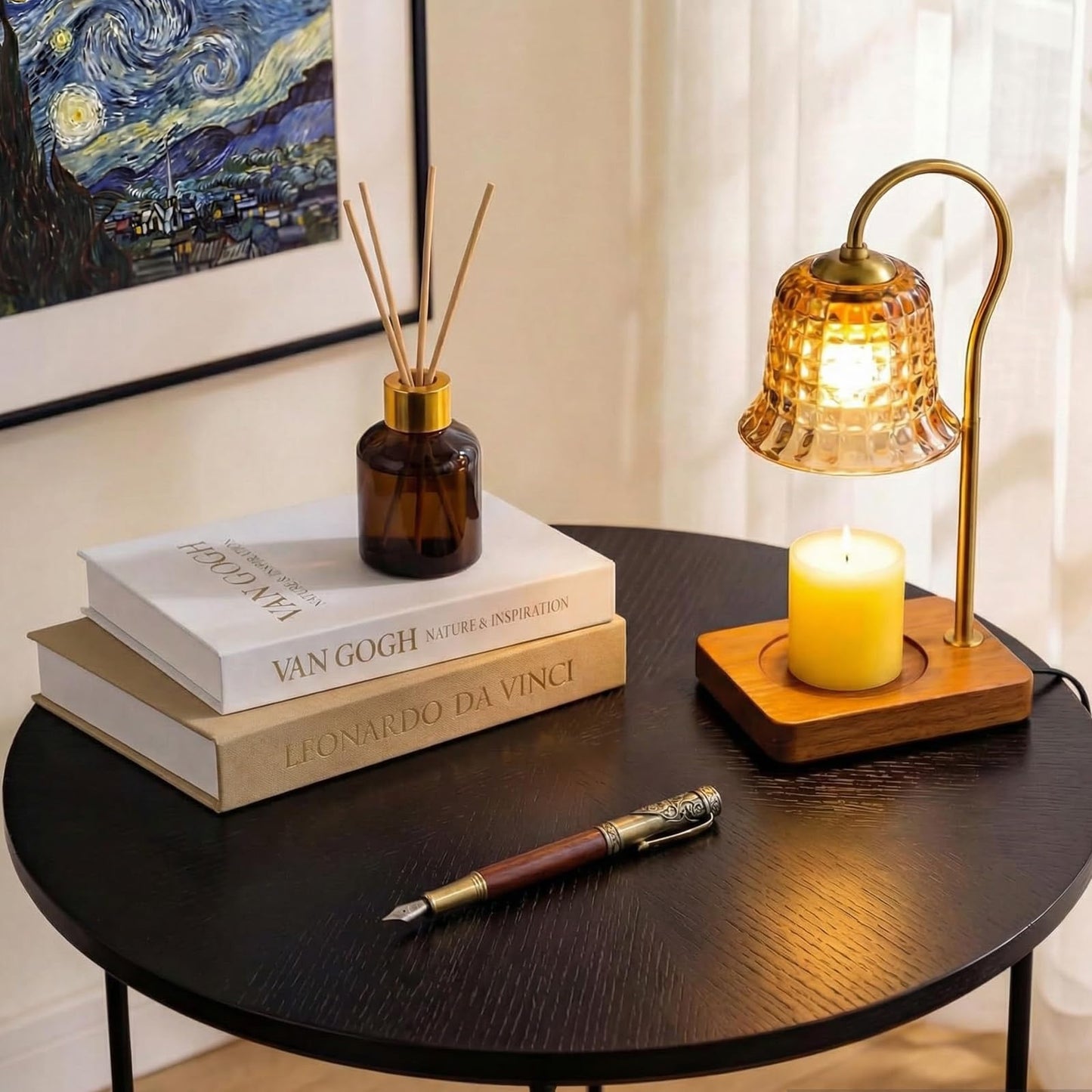 Aesthetic Decorative Books - Set of 2 Linen Boxes with Gold Lettering, Enhance Your Coffee Table, Bookshelf or Mantle Decor - Fake/Faux Books for Home Decoration, Photo & Keepsake Storage