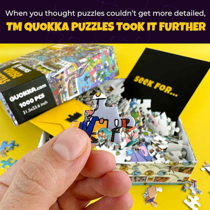 QUOKKA 1000 Piece Jigsaw Puzzle for Adults Cruise Vistas – Premium Box Packaging with Extra Fun Challenges - Stunning Scenic Animal Puzzle - Perfect for Relaxation - Creativity & Gift Giving