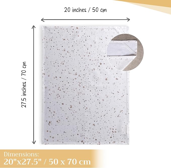 Maison d' Hermine Kitchen Towels Set of 3 100% Cotton 27.50" x 20" Reusable
