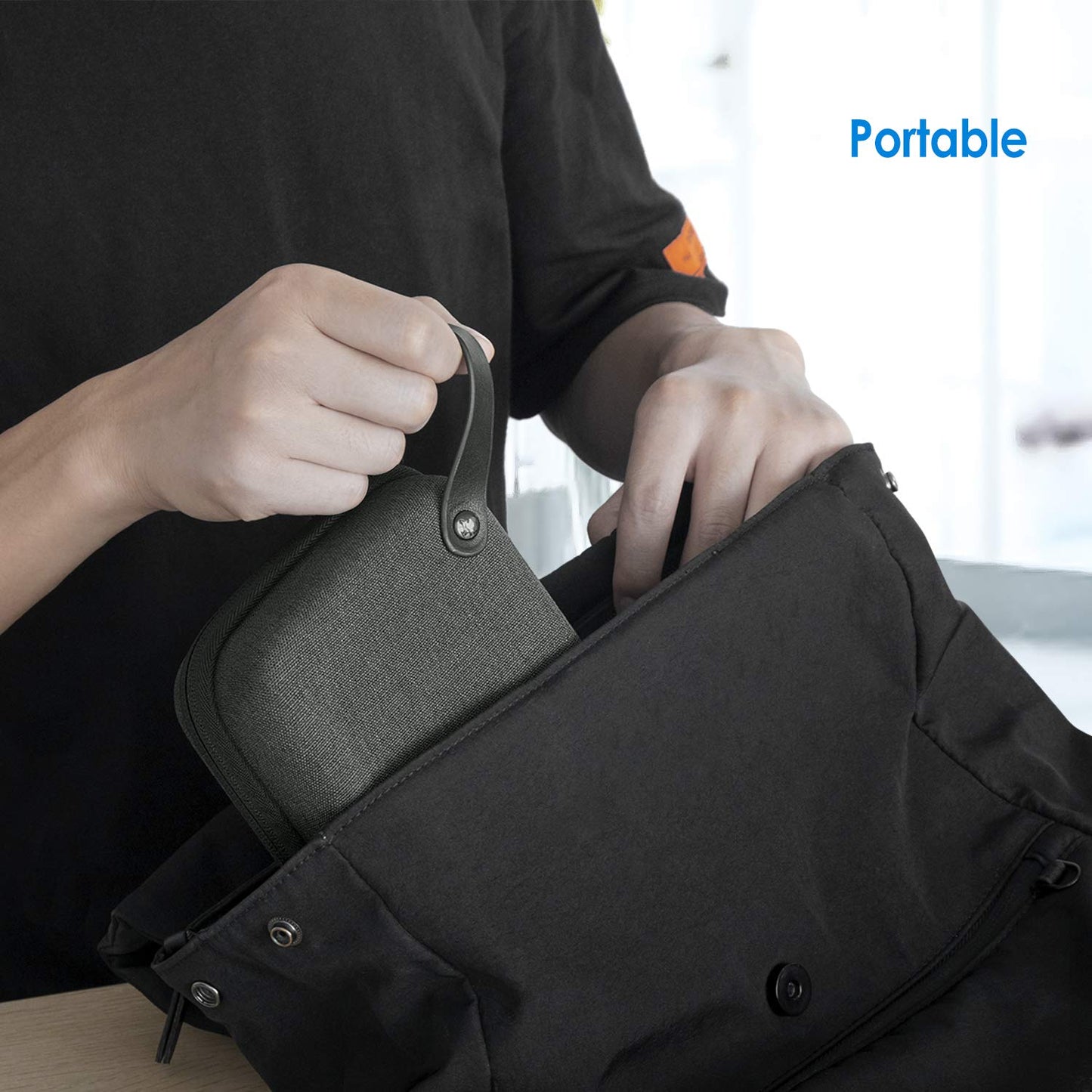 JETech Travel Accessories Organizer Case, Gadget Pouch Portable Electronic Pouch for MacBook Power Adapter, Cable, Stylus Pen, SD Card, Power Bank, USB Flash Drive