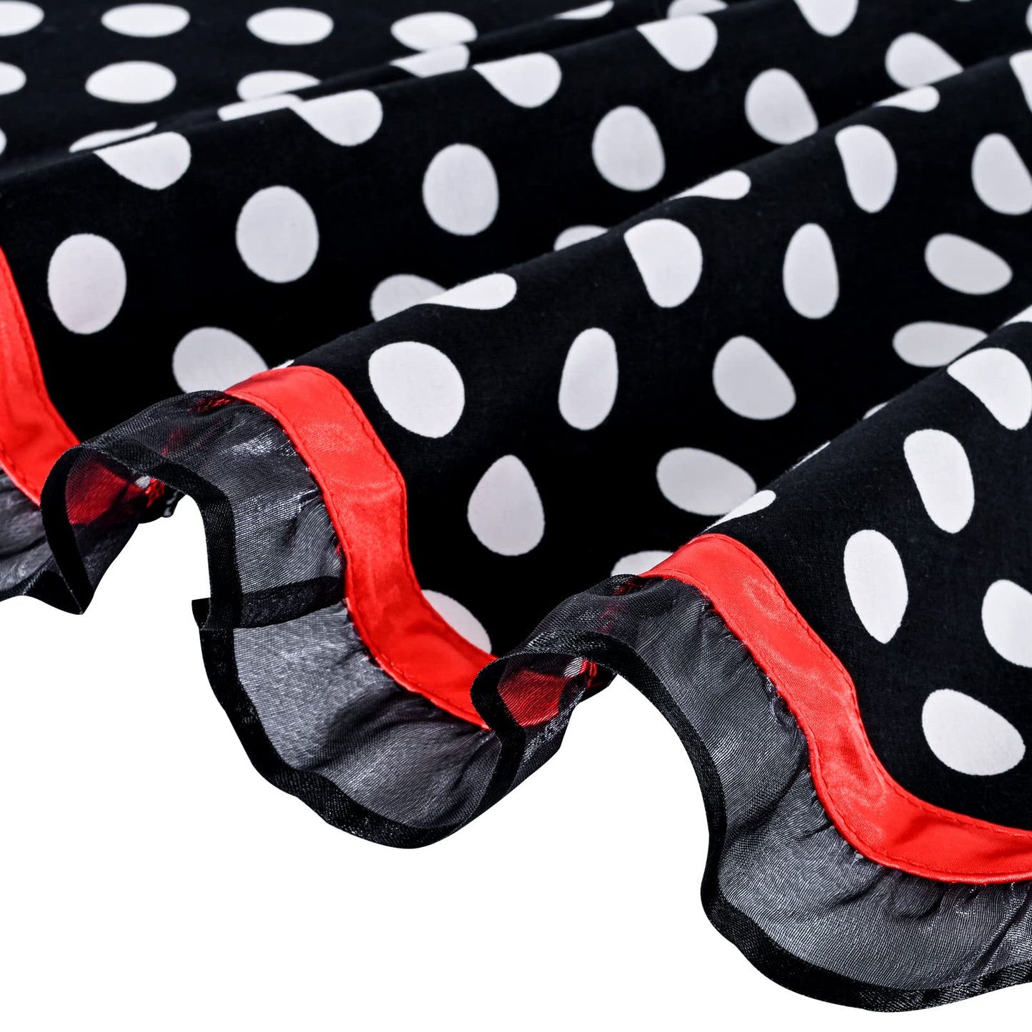 Violet Mist Cute Sweetheart Vintage Apron for Women Girls Polka Dot Retro Stylish Apron Sexy Black Dress 50s Aprons Lace Ruffle Adjustable Neck Strap Flirty Aprons Halloween Christmas Mothers Gifts