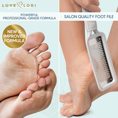 Callus Remover for Feet (Extra Strength) Foot Callus Remover Gel - Feet Scrubber, Pedicure Spa Tools, 6oz