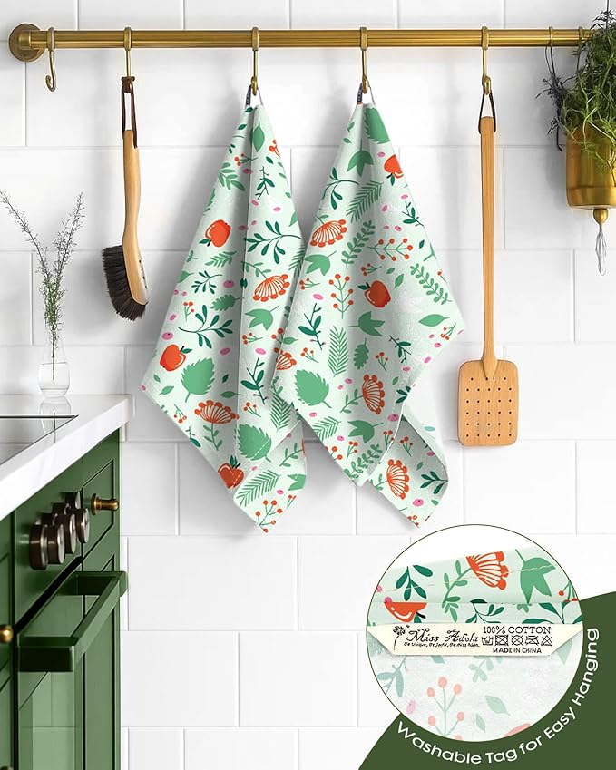 Flour Sack Kitchen Towels Set of 2-18x26 Cotton Dish Towels