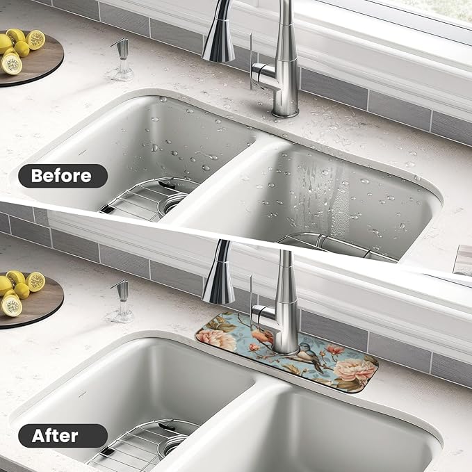 Faucet Draining Mat For Kitchen Sink