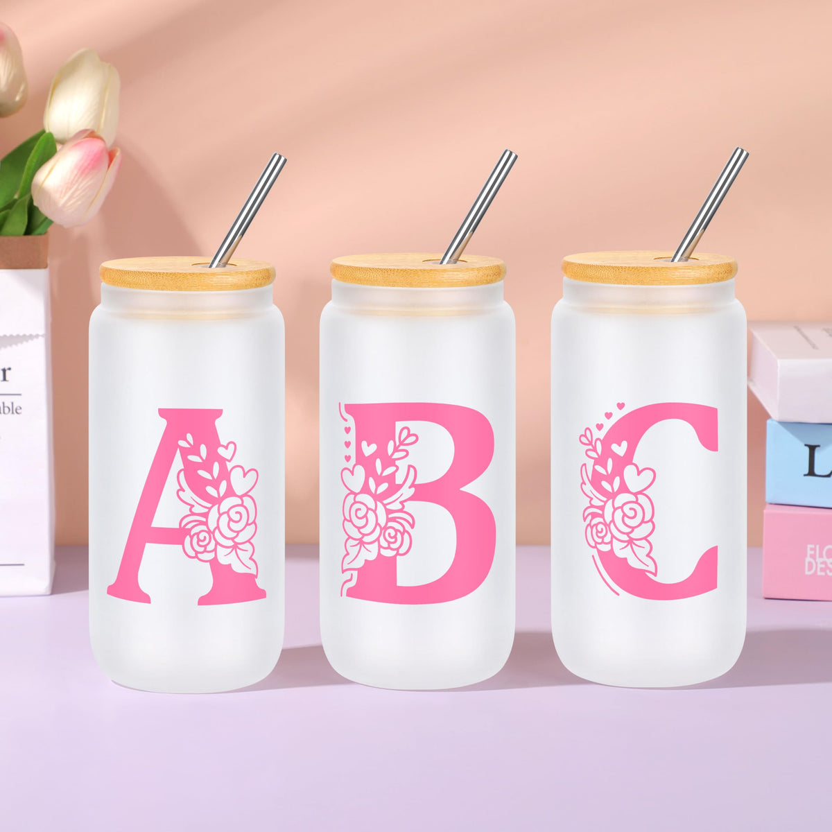 JSENGIFT Teen Girl Gifts Trendy Stuff, Easter Birthday Gifts for Teen Girls Personalized Monogrammed Pink Gifts for Women Initial H Christmas Valentines Day Ideas Present