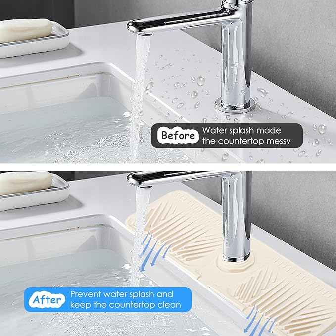 17.5 x 5.5in Silicone Faucet Mat