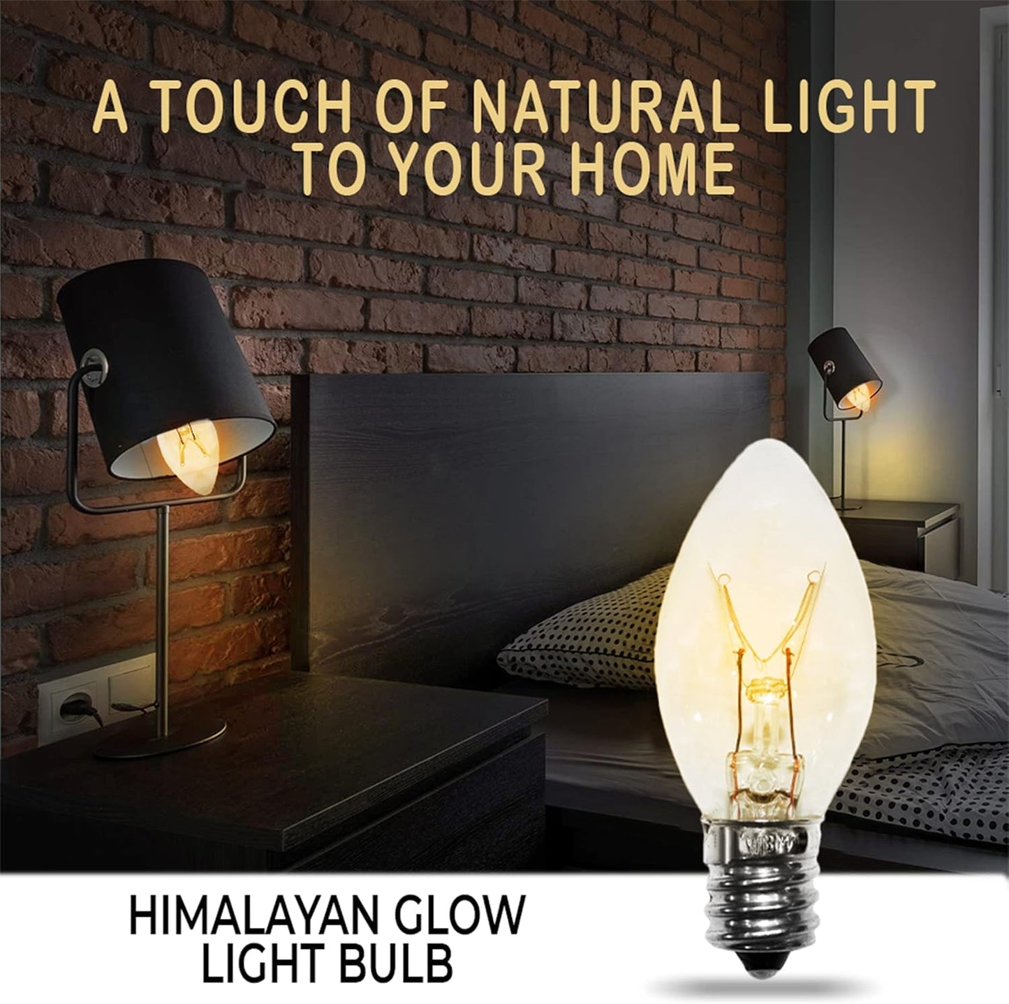 Himalayan Glow B15-6Pack Bulbs for Salt Lamps, Salt Lamp Bulbs(6-Pack)