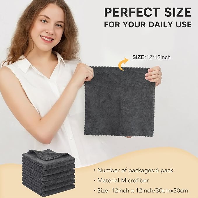 SUNLAND Microfiber Face Cloth Reusable Makeup Remover Facial Cleansing Towel
