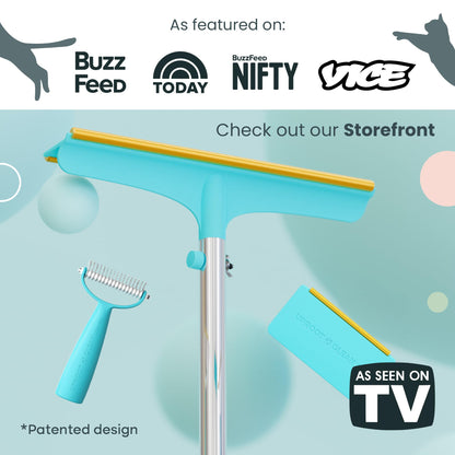 Uproot Clean Xtra, Mini & Deshedder Bundle - Pet Hair Removal Tool & Dog Brush for Shedding - Easy Cat & Dog Hair Remover Carpet Rake Set with Special Grooming Brush