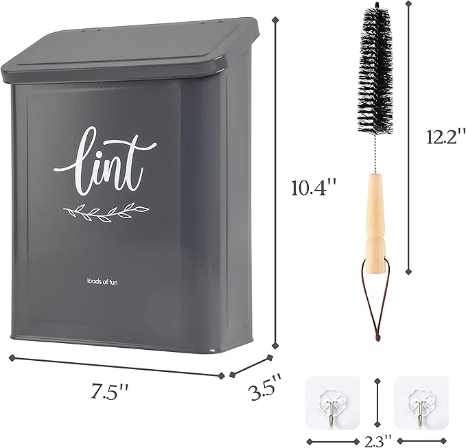 PERFNIQUE Magnetic Lint Bin for Laundry Room
