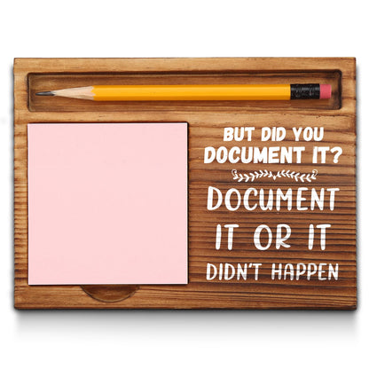 Funny Sticky Note Holder Gifts for School Administrator, Counselor, Psychologist, Social Worker, HR, Nurse, Admin Assistant, Office Desk Self-Stick Note Pad Holders GSH3