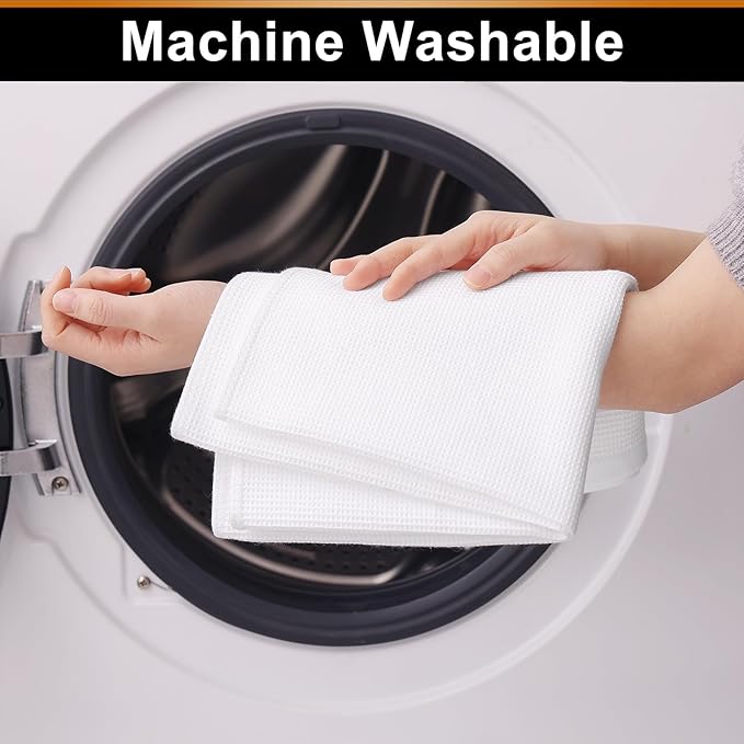 Homaxy 100% Cotton Waffle Weave Kitchen Towels