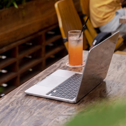 EooCoo Compatible with MacBook Air 13 inch Case M4 M3 M2 2025 2024 2022 Mac Book Air 13.6" Transparent Hard Shell for Model A3240 A3113 A2681 with Touch ID, Plastic Cover Smooth Skin - Crystal Clear