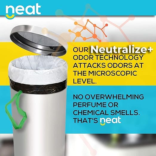 Neat Tall Kitchen 13 Gallon Drawstring Trash Bags