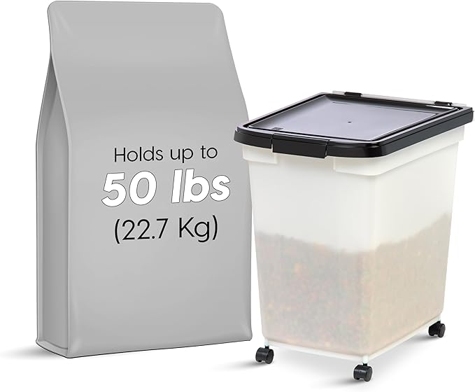 IRIS USA Dog Food Storage Container 50 lbs,